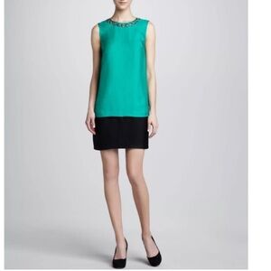 Kate Spade Embellished two tone dress